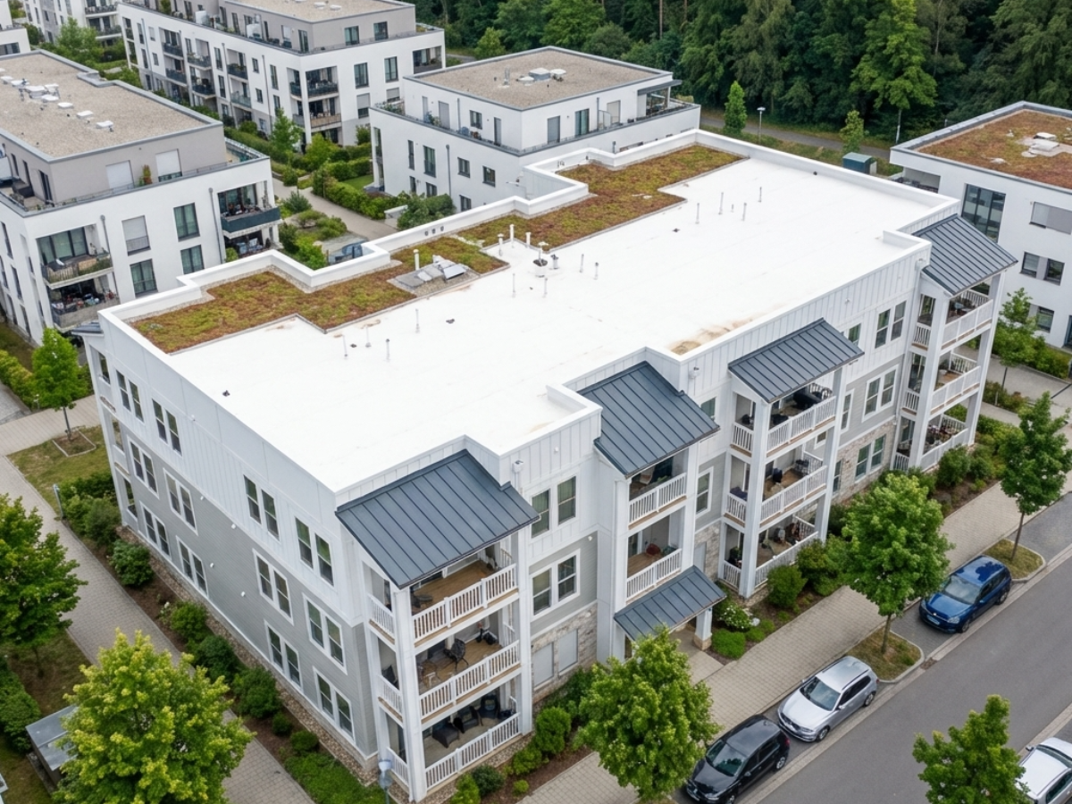 Flachdach-Lösungen für die Innenstadt