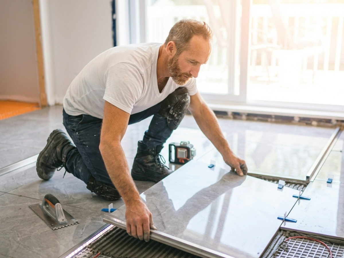 Fliesenverlegung in Großschirma – Präzise umgesetzt