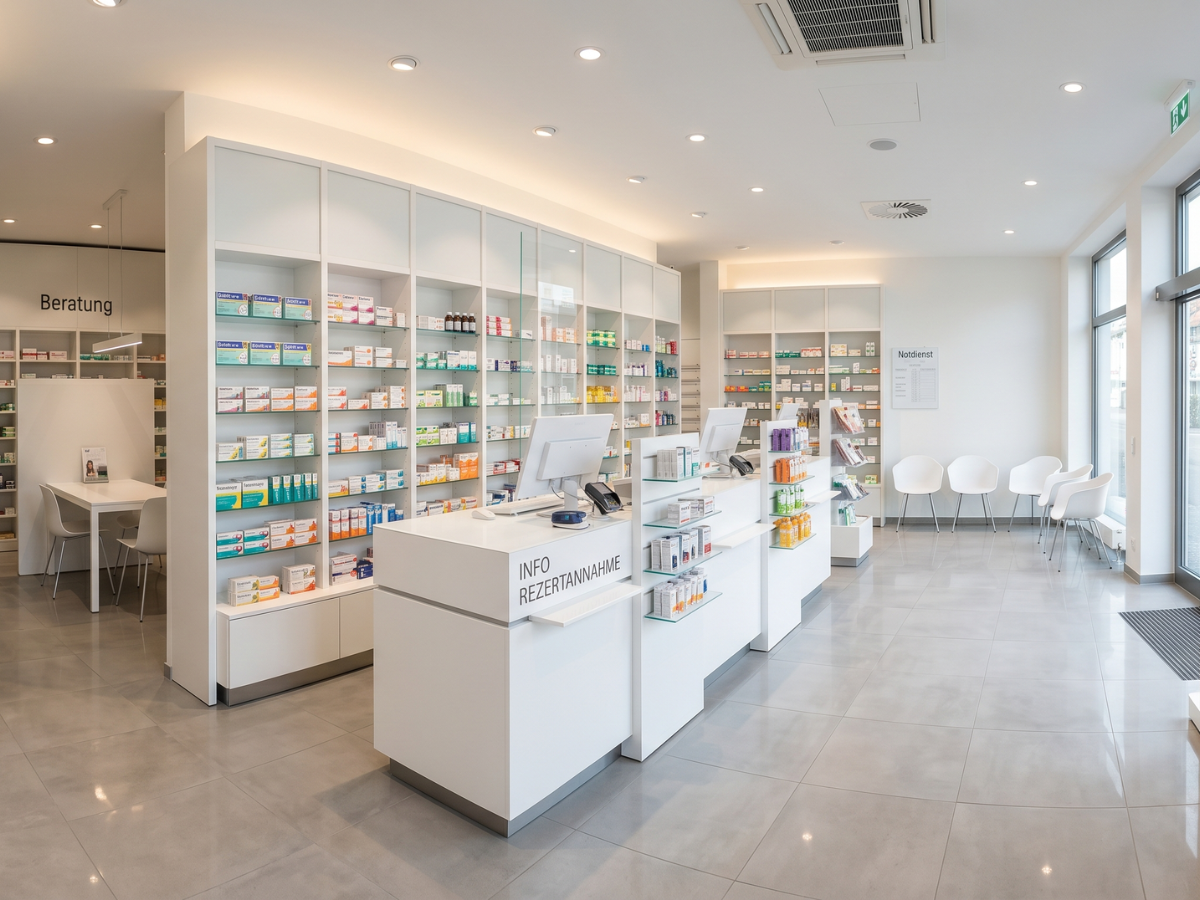 Apothekeneinrichtung in Bentfeld: Funktionalität trifft Wohlfühlatmosphäre