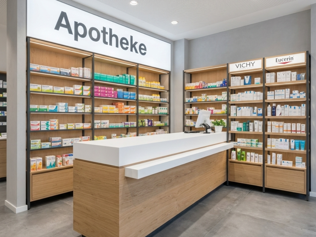 Individuelle Apothekeneinrichtung in Boke